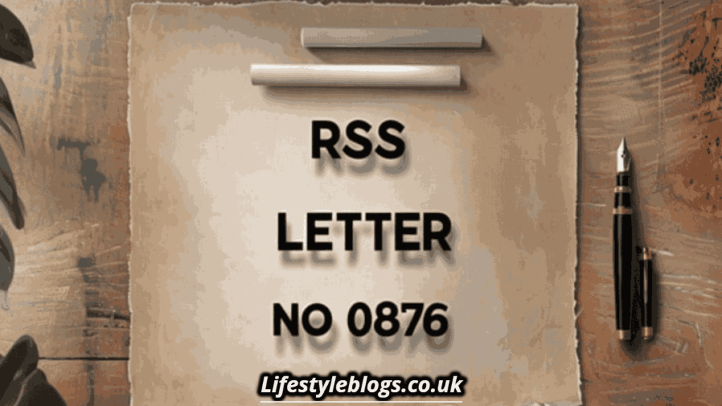 RSS Letter No 0876